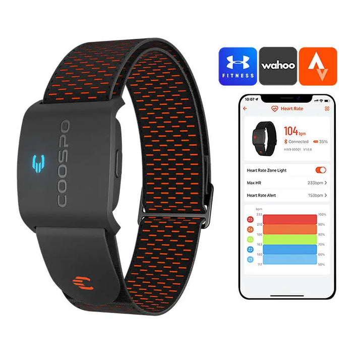 Armband Heart Rate Monitor Coospo HW9 compatibile with Strava wahooo mapmyfitness etc. - Sensors<<<Bicycle