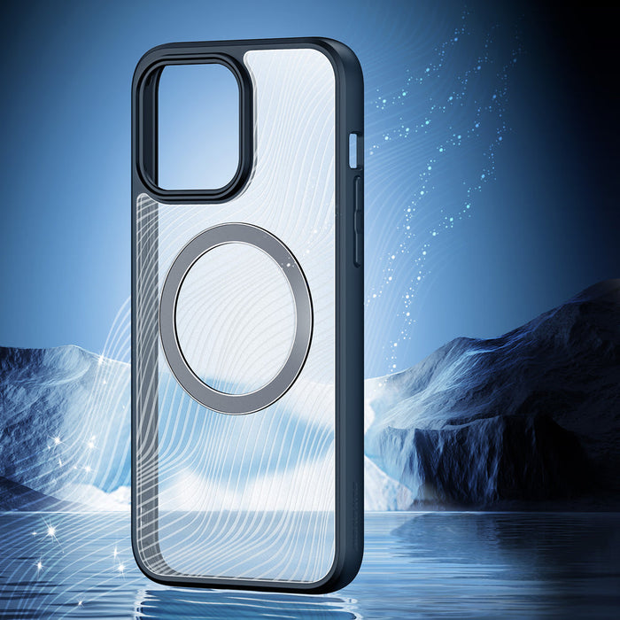 Armored case for iPhone 15 Pro Max with MagSafe Dux Ducis Aimo Mag - black - Cell phone cases and covers<<<HurtelXML
