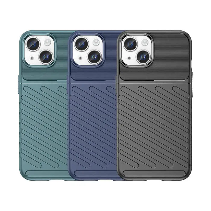 Armored iPhone 15 Plus Thunder Case - blue - Cell phone cases and covers<<<HurtelXML