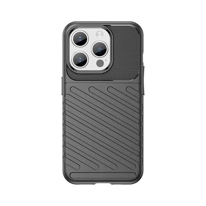 Armored iPhone 15 Pro Thunder Case - black - Cell phone cases and covers<<<HurtelXML