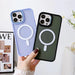 Armored magnetic iPhone 14 Plus MagSafe Color Matte Case - black - Cell phone cases and covers<<<HurtelXML