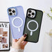 Armored magnetic iPhone 14 Plus MagSafe Color Matte Case - purple - Cell phone cases and covers<<<HurtelXML