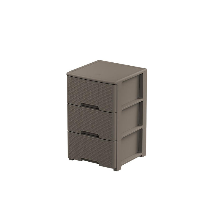 CABINET 3 DRAWERS 39X38.5X61.5CM TAUPE