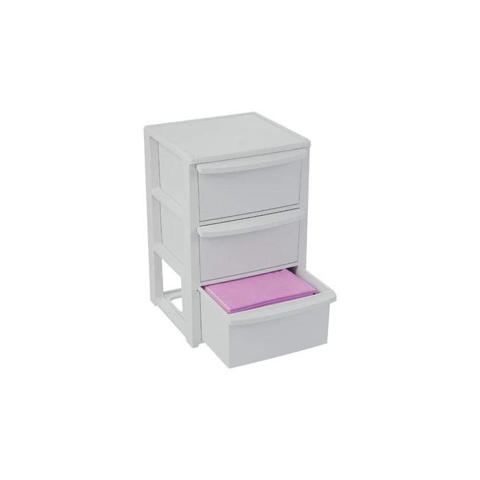 CABINET 3 DRAWERS 39X38.5X61.5CM WHITE