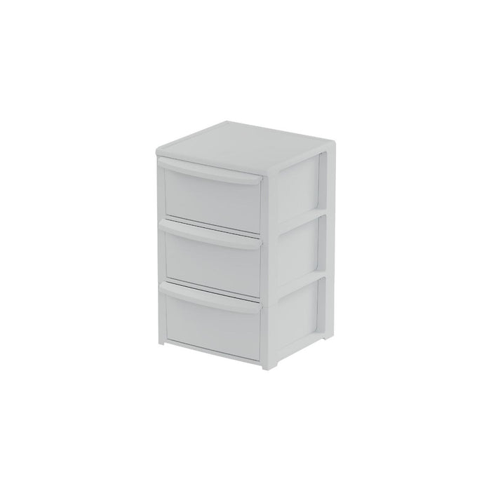 CABINET 3 DRAWERS 39X38.5X61.5CM WHITE