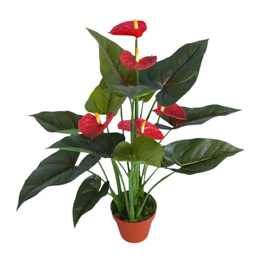ARTIFICIAL ANTHURIUM PLANT 55CM HD HD-10991 - Изкуствени растения<<<Стайни растения<<<Градина<<<Praktiker