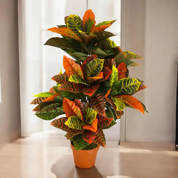 ARTIFICIAL CROTON PLANT 95CM HD HD-10977 - Изкуствени растения<<<Стайни растения<<<Градина<<<Praktiker