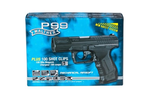 Walther P99 spring-loaded ASG pistol black