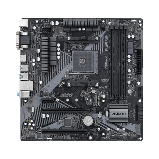 ASROCK B450M Pro4 R2.0 Motherboard - Дънни платки<<<Компютърни компоненти<<<ValiAPI&&&Дънни