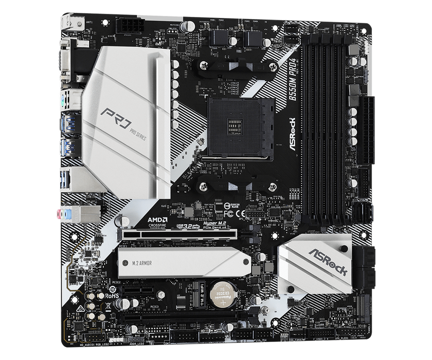 ASRock B550M Pro4 AM4 motherboard - Дънни платки<<<Компютърни компоненти<<<ValiAPI&&&Дънни