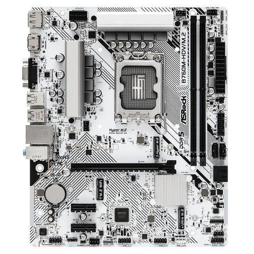 Asrock B760M-HDV/M.2 - Дънни платки<<<ASROCK компоненти за компютри<<<ASROCK<<<PolyComp&&&Дънни