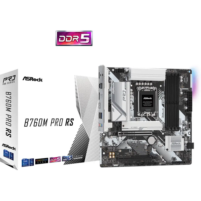 ASRock B760M Pro RS DDR5 motherboard - Гейминг дънни платки<<<Гейминг компоненти<<<Гейминг<<<ALSO&&&Дънни