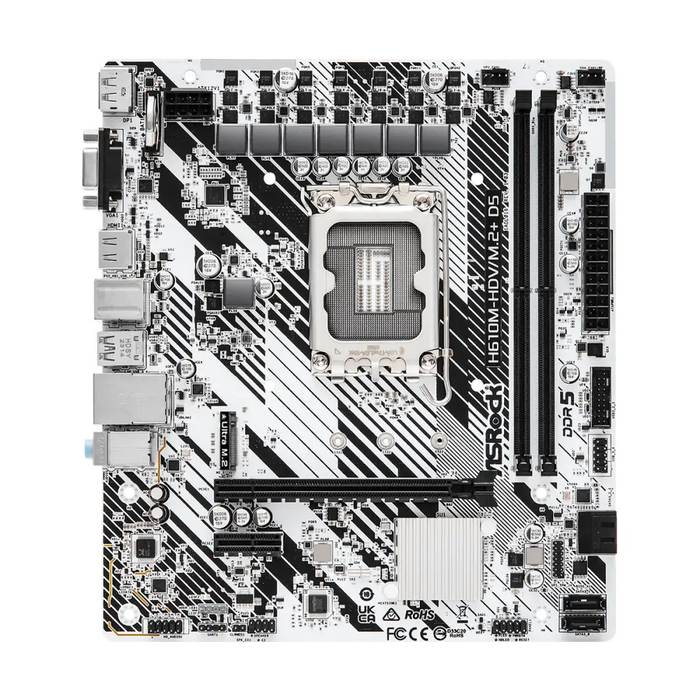 ASRock H610M-HDV/M.2+ D5 LGA1700 motherboard - Дънни платки<<<Компютърни компоненти<<<ValiAPI
