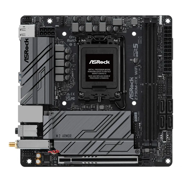 ASROCK Z790M ITX WIFI Socket 1700 mITX DDR5 1xHDI 1xDP - Гейминг дънни платки<<<Гейминг