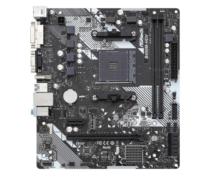 ASROCK B450M-HDV R4.0 motherboard