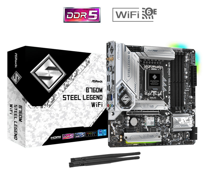 ASRock B760M Steel Legend WIFI DDR5 motherboard