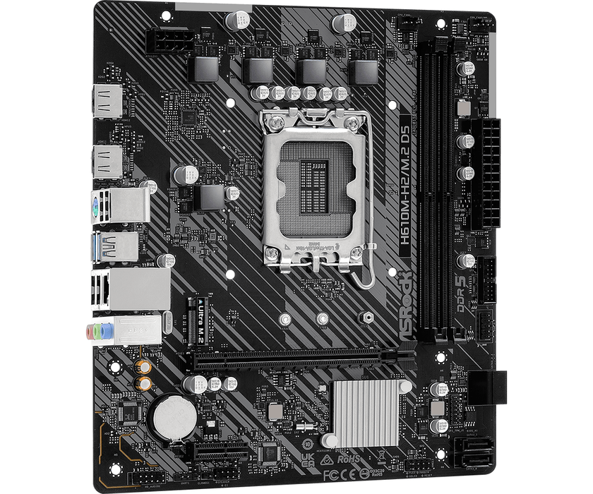 Motherboard ASRock H610M-H2/M.2, DDR5, mATX