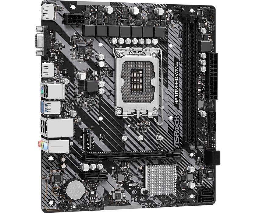 Motherboard ASRock H610M-HDV/M.2 R 2.0, LGA1700, DDR4, mATX