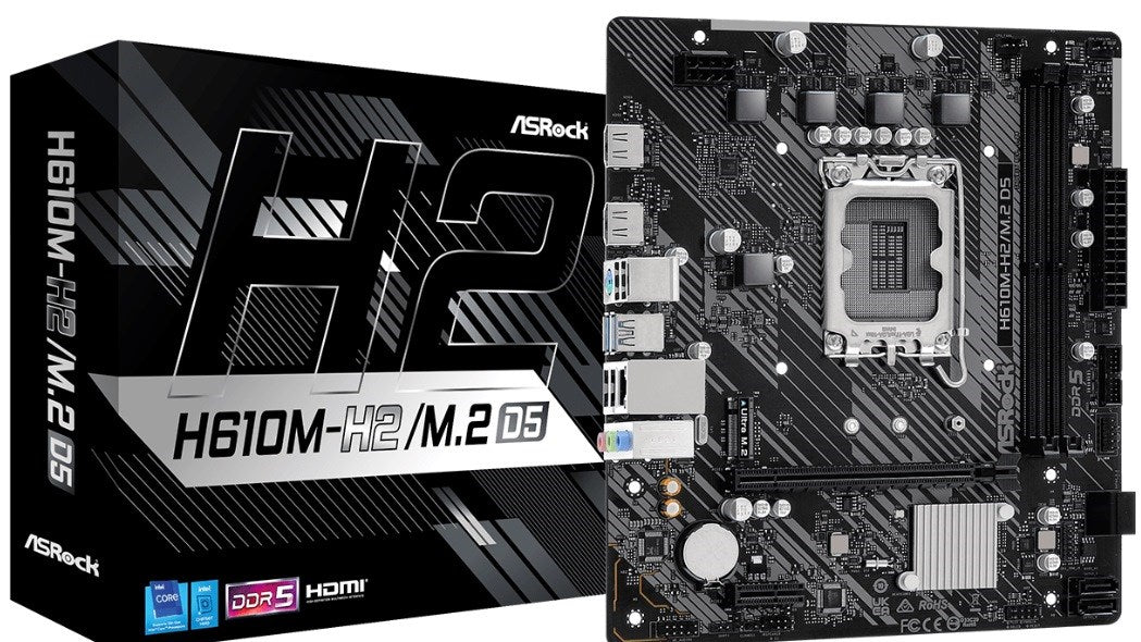 Motherboard ASRock H610M-H2/M.2, DDR5, mATX