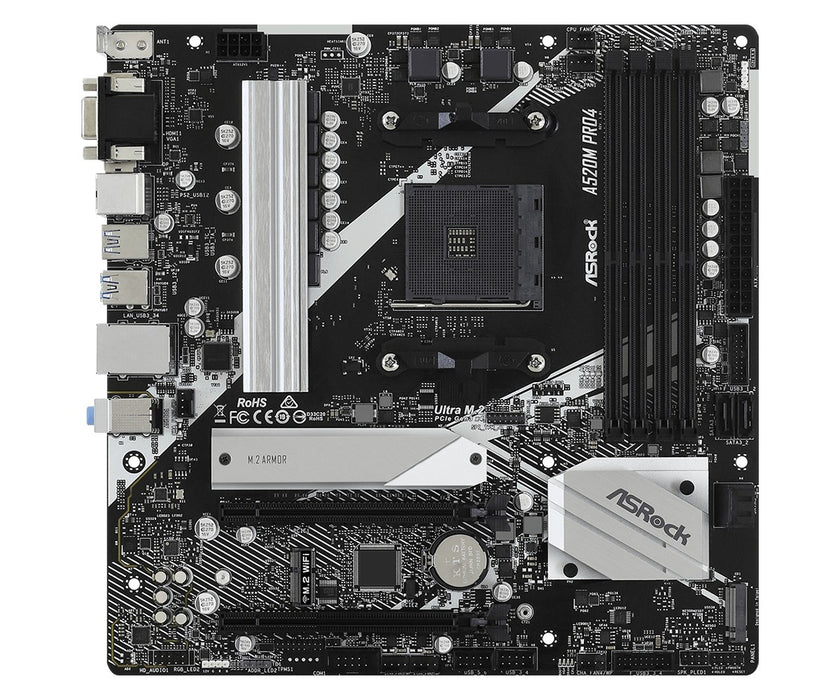 Asrock A520M Pro4 Socket AM4 micro  ATX