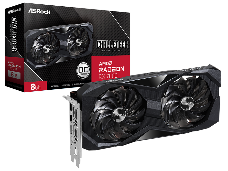 Video card ASROCK RX 7600 Challenger OC 8GB GDDR6