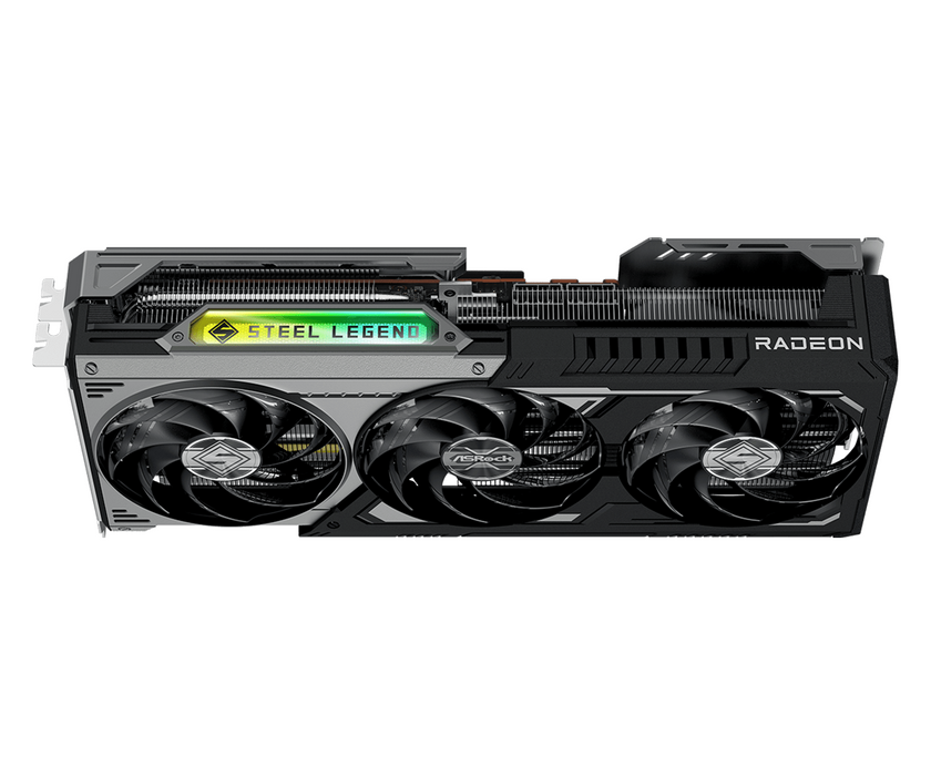Video card ASRock Radeon RX 9070 GRE Steel Legend Dark 12GB OC GDDR6