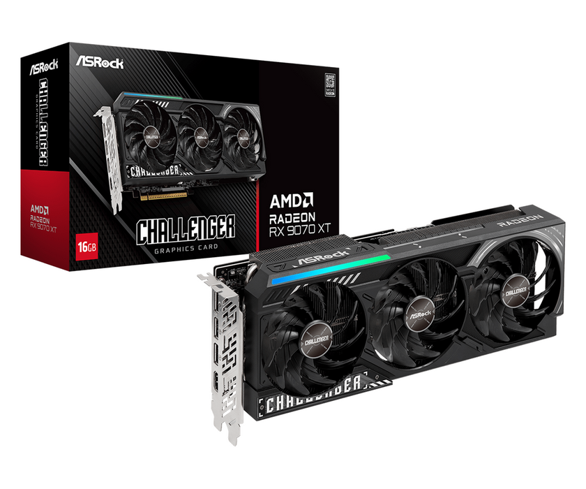 Video card ASRock RADEON RX 9070 XT Challenger 16GB GDDR6
