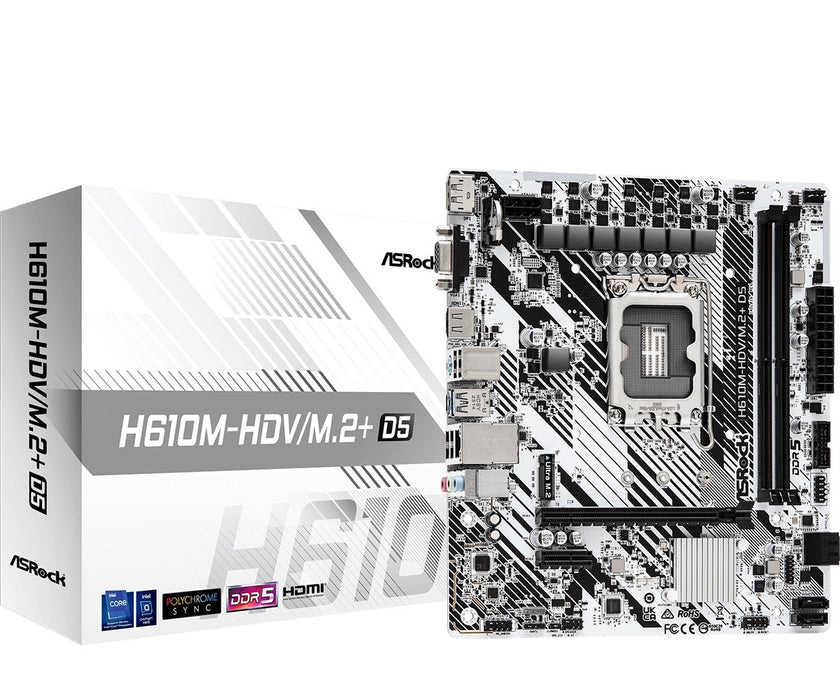ASRock H610M-HDV/M.2+ D5 LGA1700 motherboard