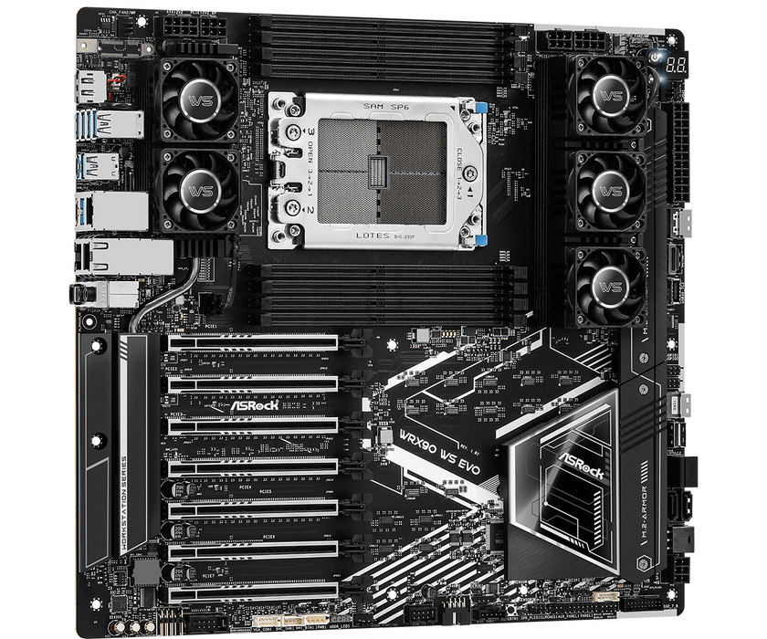 Motherboard ASROCK WRX90 WS EVO, Socket sTR5, ATX, 8xDDR5