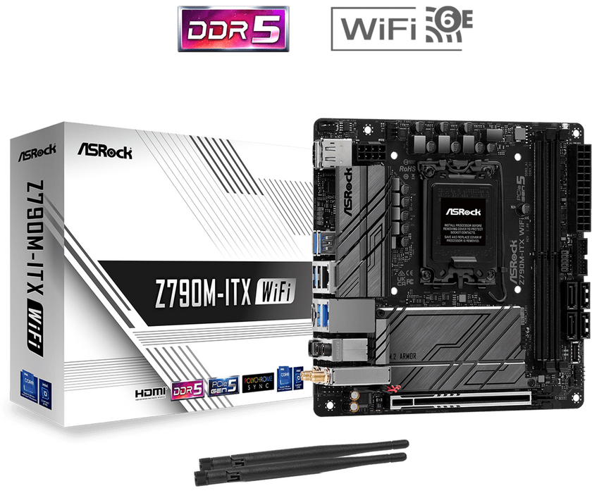 ASROCK Z790M ITX WIFI Socket 1700 mITX DDR5 1xHDI 1xDP