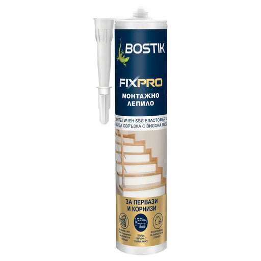 ASSEMBLY ADHESIVE FOR WOODEN SKILLS AND MOLDINGS 300 ML BOSTIK FIXPRO - Лепила<<<Лепила и ленти<<<Бои и