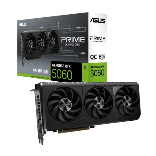 Asus Prime GeForce RTX 5060 8GB GDDR7 OC - Видео карти<<<ASUS компоненти за компютри<<<ASUS<<<PolyComp&&&Компютър Мрежи