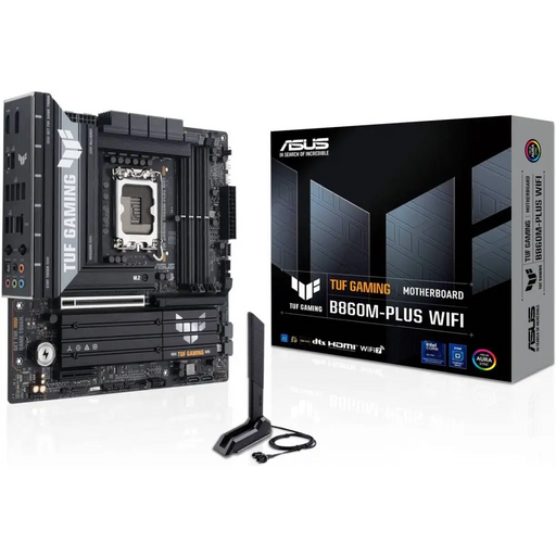 Asus TUF Gaming B860M Plus Wi-Fi - Дънни платки<<<ASUS компоненти за компютри<<<ASUS<<<PolyComp&&&Компютър Мрежи и