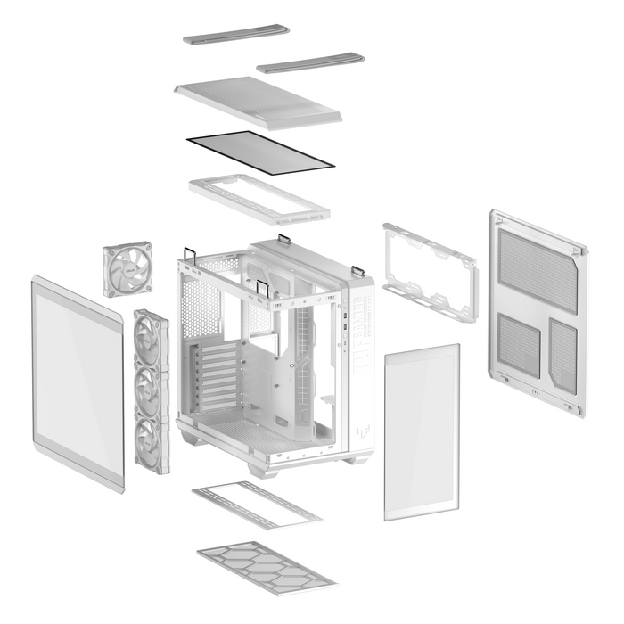 Box ASUS TUF Gaming GT502 Horizon ARGB White Edition