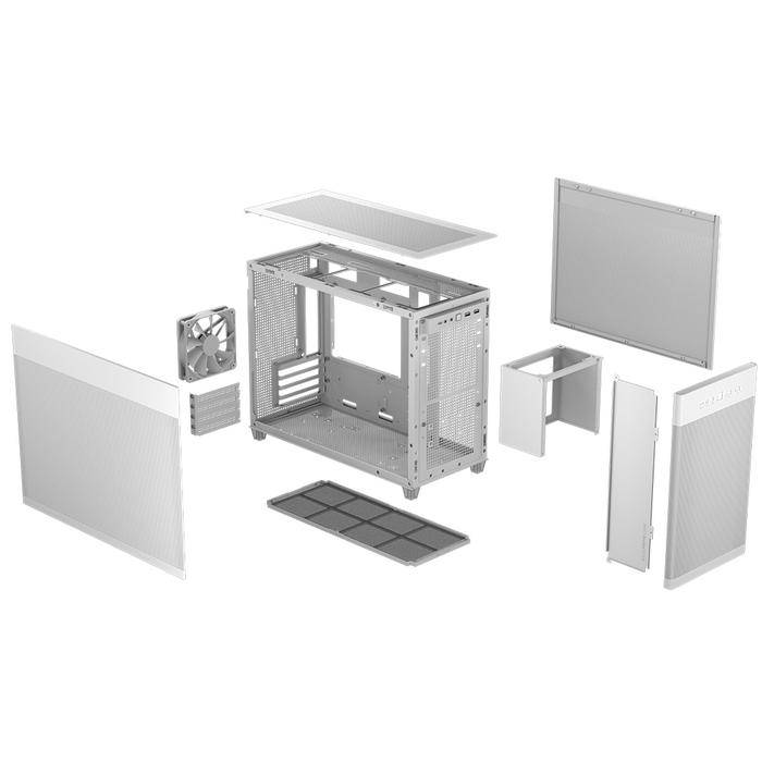 ATX Semi-tower Box Asus Prime AP201 MicroATX White