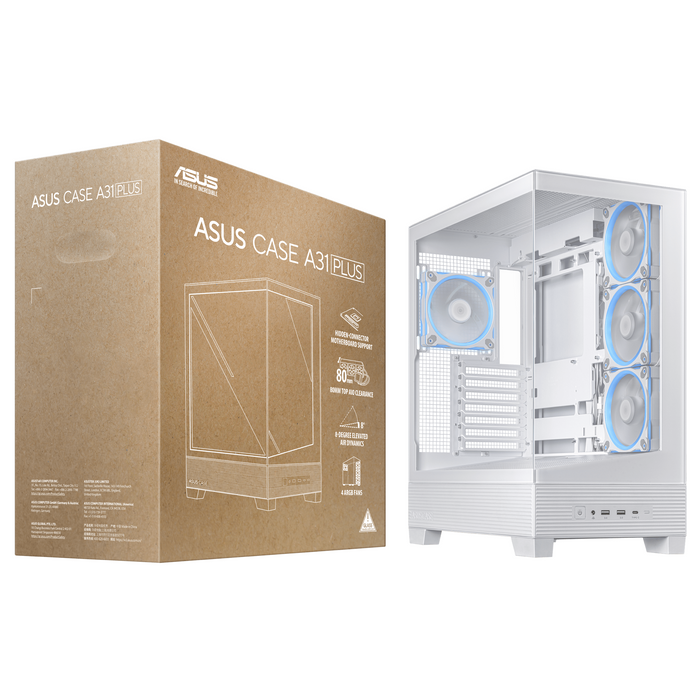 ATX Semi-tower Box Asus 90DC00R3-B19000 White Multicolour