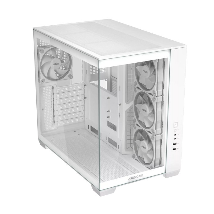 Box ASUS A32 PLUS Tempered Glass + 4 ARGB Fans - White