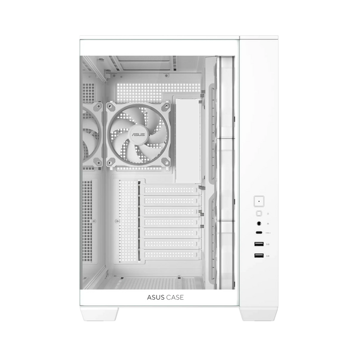 Box ASUS A32 PLUS Tempered Glass + 4 ARGB Fans - White