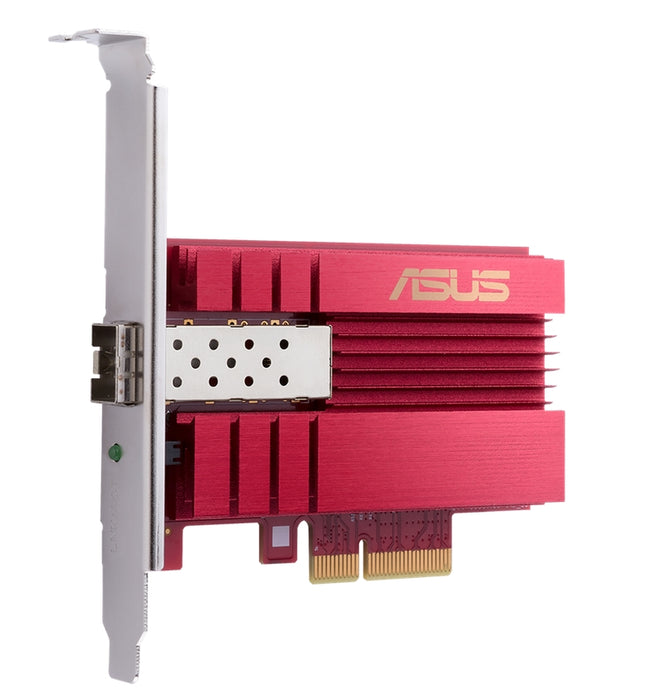 Asus PCIe Adapter, XG-C100F, 10GBase-T PCIe SPF+ port for Optical Fiber Transmission and DAC cable, Built-in QoS technology