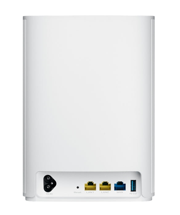 Asus Mesh WiFi, ZenWiFi AX Hybrid XP4 1PK, AX1800 + AV1300, Dual-Band, coverage up to 260m2, Quad-Core 1.2GHz CPU, 256MB/512MB Flash/RAM, Gigabit, AiProtection Pro, Adaptive QoS, VPN server/client, IPTV, OFDMA, Beamforming, AiMesh, White