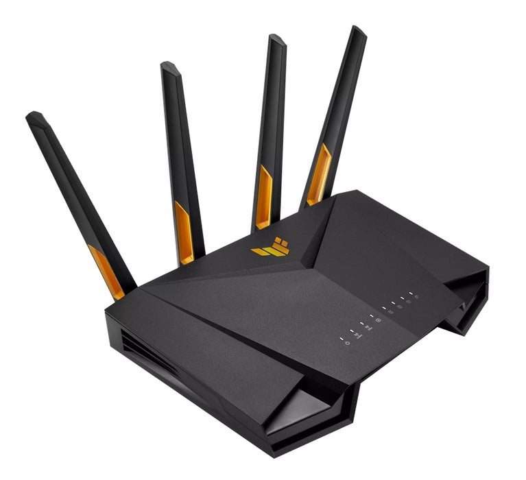 Asus Gaming Wireless Router,TUF Gaming AX3000 V2, AX3000, Dual-Band, Quad-Core 1.7GHz CPU, 256MB/512MB Flash/RAM, 2.5Gport, AiProtection Pro, Adaptive QoS, VPN Fusion, IPTV, OFDMA, Beamforming, Link Aggregation, Port forwarding, AiMesh, Black