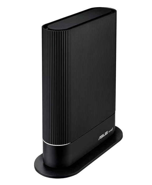 Asus Wireless Router, RT-AX59U, AX4200, Dual-Band, Quad-Core 2.0GHz CPU, 128MB/512MB Flash/RAM, Gigabit, AiProtection Pro, Adaptive QoS, Instant Guard, VPN Fusion, IPTV, OFDMA, Beamforming, Port forwarding, AiMesh, Black