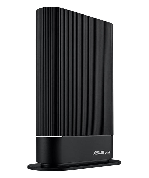 Asus Wireless Router, RT-AX59U, AX4200, Dual-Band, Quad-Core 2.0GHz CPU, 128MB/512MB Flash/RAM, Gigabit, AiProtection Pro, Adaptive QoS, Instant Guard, VPN Fusion, IPTV, OFDMA, Beamforming, Port forwarding, AiMesh, Black