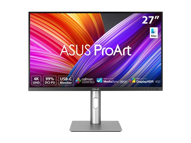 ASUS ProArt PA279CRV 27inch 4K UHD Monitor 16:9 IPS 3840x2160 ergonomic DisplayHDR 400 96W Speaker USB-C USB-Hub DP HDMI