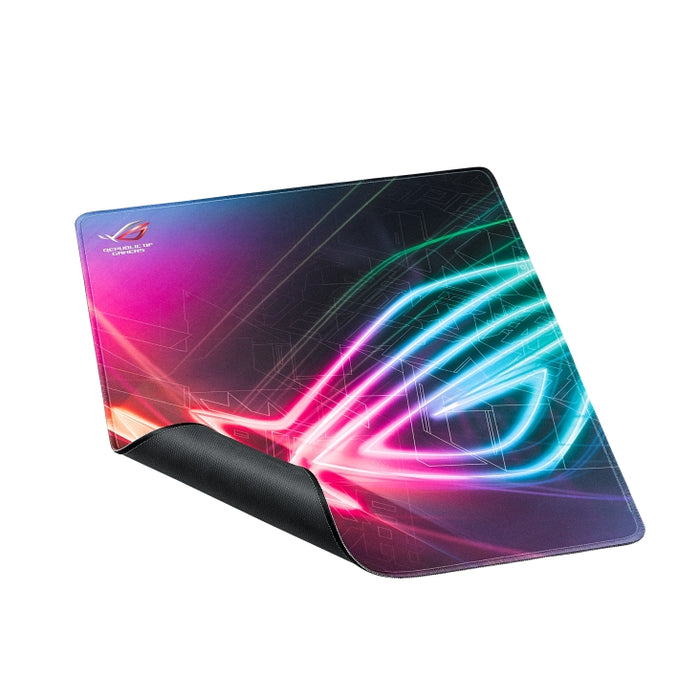 Asus ROG Strix Edge large, vertical gaming mouse pad with gaming-optimized surface, full-color anti-fray stitched edges and a non-slip rubber base