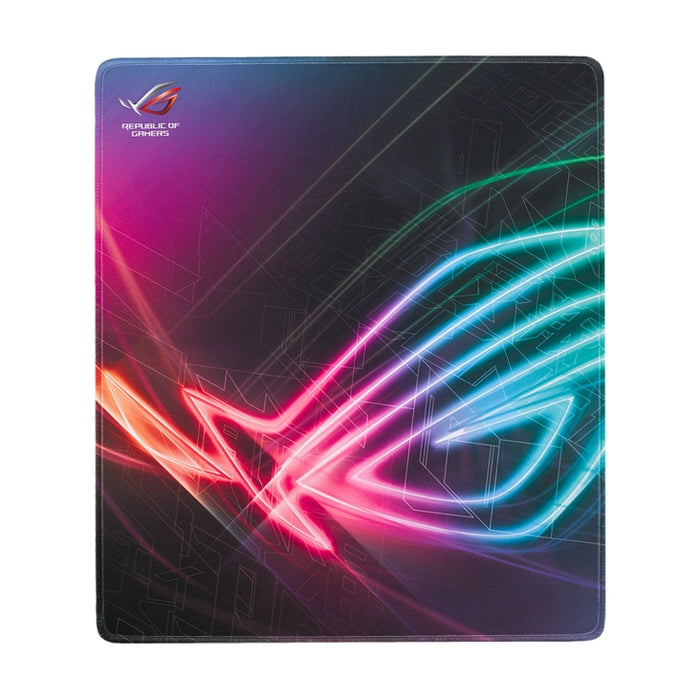 Asus ROG Strix Edge large, vertical gaming mouse pad with gaming-optimized surface, full-color anti-fray stitched edges and a non-slip rubber base