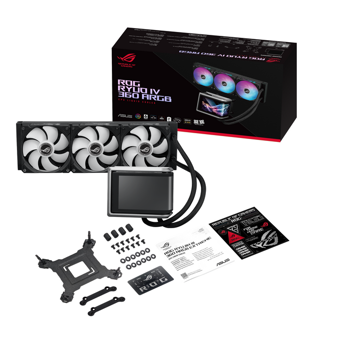ASUS ROG Ryuo IV 360 ARGB 6.67" Curved AMOLED Display CPU Cooler