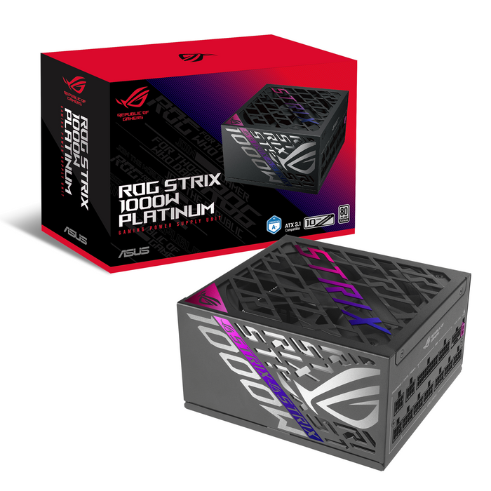 Power supply unit ASUS ROG STRIX 1000W, 80+ Platinum PCIe 5.1, Fully Modular