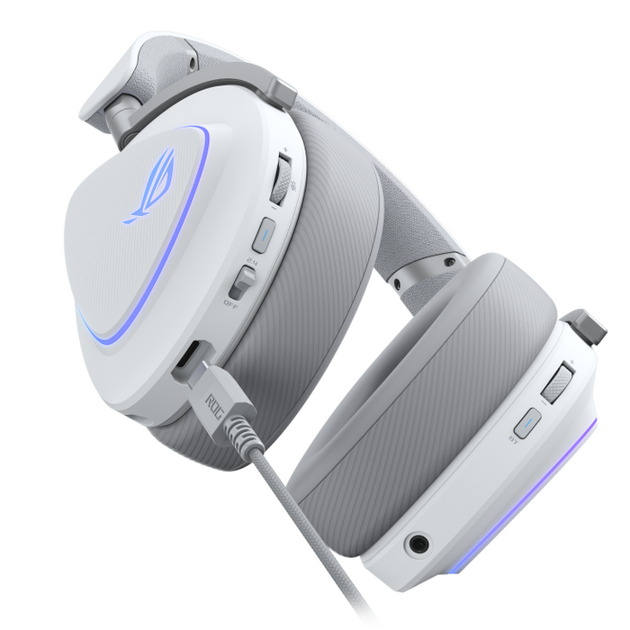 ASUS ROG Delta II White Wireless Gaming Headset - USB-C, Aura Sync RGB