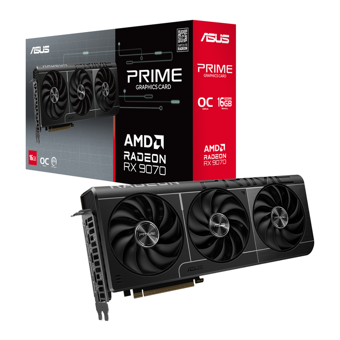 Video card ASUS PRIME RADEON RX 9070 OC 16GB GDDR6